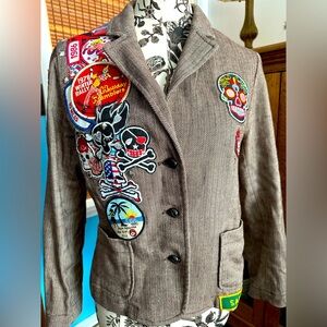 Women’s/Girls Blazer with Fun Patches New York Company Blazer
